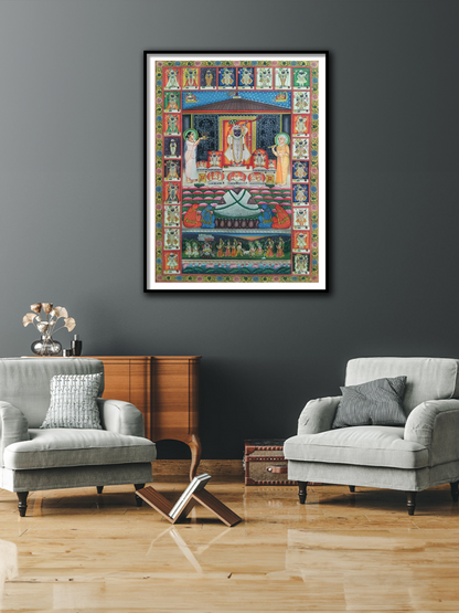 Divine Grace of Shrinathji – Handcrafted Pichwai Painting
